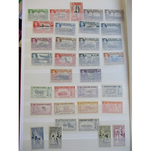 1 - BC KGVI M/UM coln in 2 large stockbooks. Incl Aden incl 1939-48 set M/UM, 1951 ovpt set (less 5c on ... 