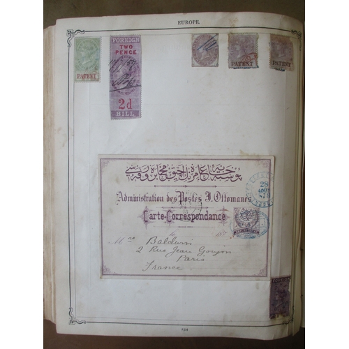 10 - Old-time world misc early M/U in Imperial album, all stuck down, incl 1840 1d black U (3 margins), 1... 