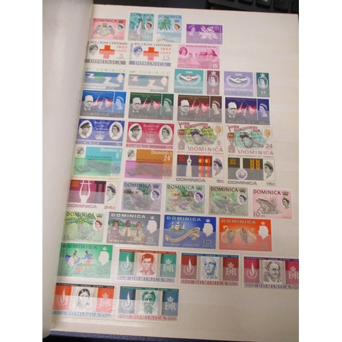 120 - Dominica. QEII mint coln in 5 stockbooks, incl 1954-62 set UM (though with overall gum toning), 1963... 