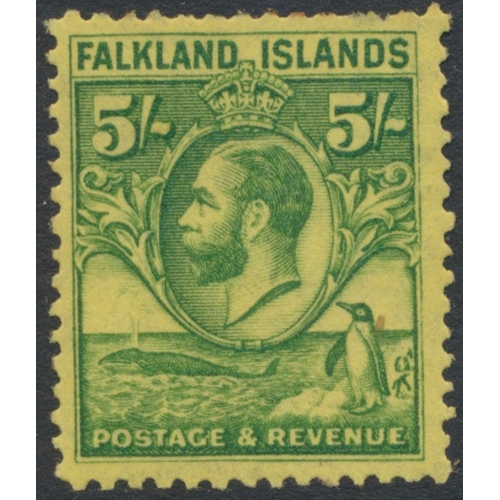 121 - Falkland Islands. M/U coln in 3 SG Davo albums, incl 1878-9 4d to 1/- (4d is U, 6d and 1/- are part ... 