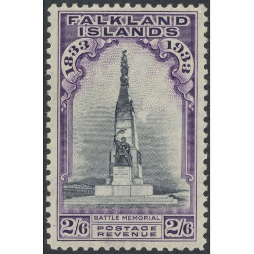 121 - Falkland Islands. M/U coln in 3 SG Davo albums, incl 1878-9 4d to 1/- (4d is U, 6d and 1/- are part ... 