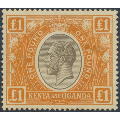 135 - Kenya, Uganda and Tanganyika. QV-QEII M/U coln in a single binder, incl 1890 ½d on 1d unused, 1890-9... 