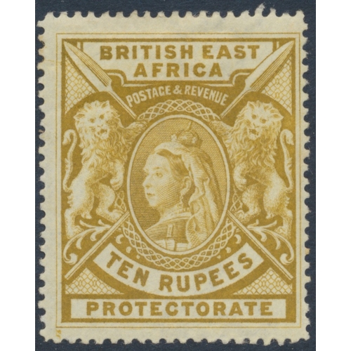 135 - Kenya, Uganda and Tanganyika. QV-QEII M/U coln in a single binder, incl 1890 ½d on 1d unused, 1890-9... 