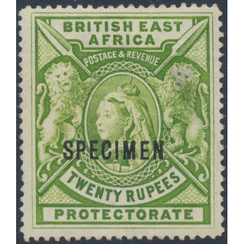 135 - Kenya, Uganda and Tanganyika. QV-QEII M/U coln in a single binder, incl 1890 ½d on 1d unused, 1890-9... 