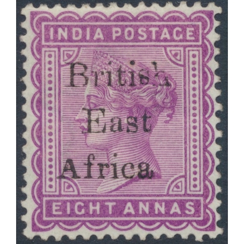 135 - Kenya, Uganda and Tanganyika. QV-QEII M/U coln in a single binder, incl 1890 ½d on 1d unused, 1890-9... 