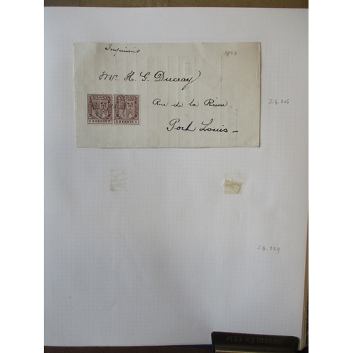 143 - Mauritius. QV-KGVI M/U coln in an album, stockbook and loose, many issues fresh and lightly hinged, ... 