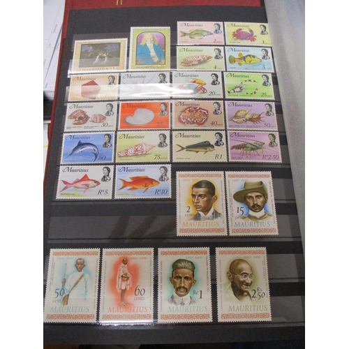 144 - Mauritius. QEII, apparently UM, coln in single stockbook, incl 1953-8 set UM, 1965 Birds set UM, 196... 