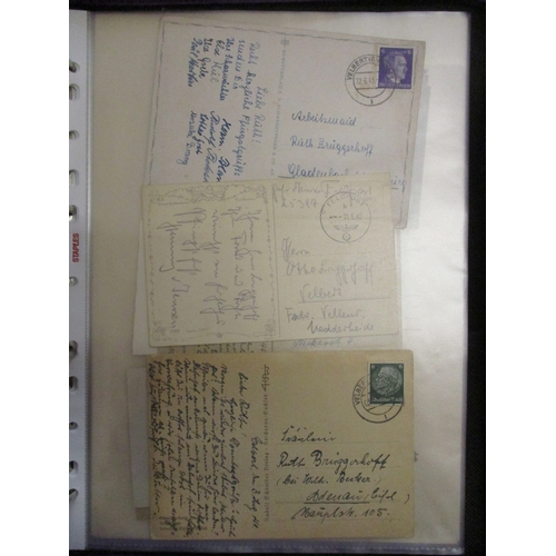 186 - Germany. Ephemera coln in a large binder, mostly Third Reich, with genealogy interest, incl a range ... 