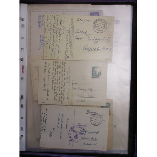 186 - Germany. Ephemera coln in a large binder, mostly Third Reich, with genealogy interest, incl a range ... 