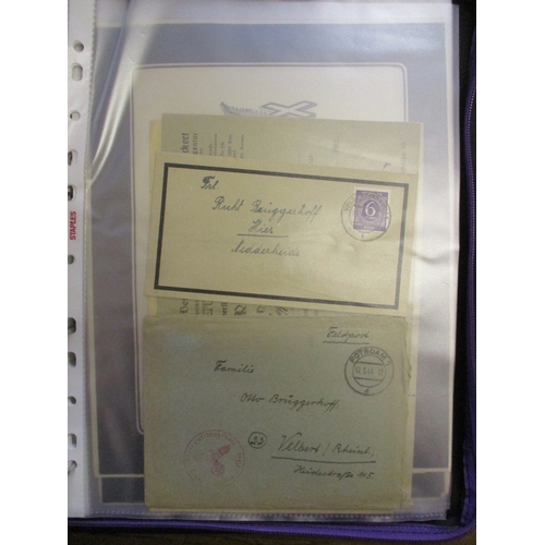 186 - Germany. Ephemera coln in a large binder, mostly Third Reich, with genealogy interest, incl a range ... 