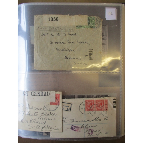 229 - Ireland. A most interesting postal history coln covering the Irish Independence movement, incl cover... 