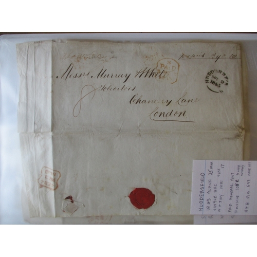 233 - Yorkshire. Postal history coln comprising many P/S and stampless entires with a range of postal mark... 