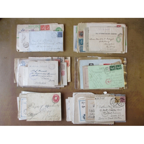 29 - World postal history accum in 2 albums and much loose material, incl GB 1d red covers range (incl th... 