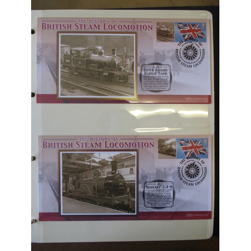 307A - Large 1980s-2010s FDCs accum in 30+ binders, GB, some BC and CI, incl a good range of Benhams covers... 