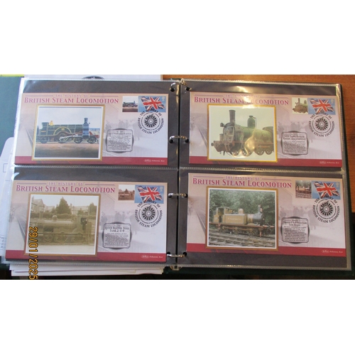 321 - FDCs coln, mainly Benhams, with The History of British Steam Locomotion, Great Named Trains, plus a ... 