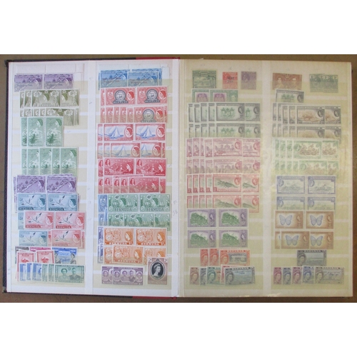 35 - World misc early to modern M/U coln in 15+ vols and loose, strong in British Africa, incl 1959-62 Rh... 