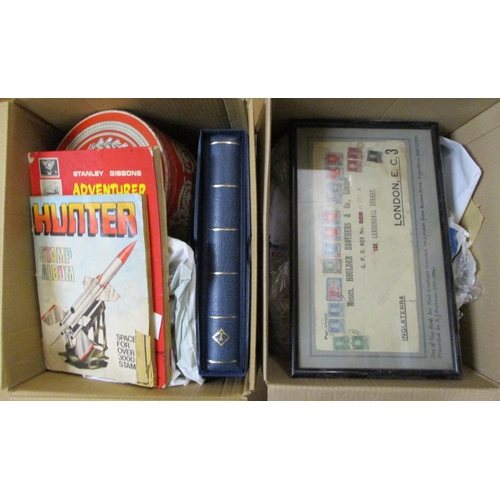 55 - Large and untidy world miscellaneous accumulation in albums, stockbooks, and loose, incl GB with PHQ... 