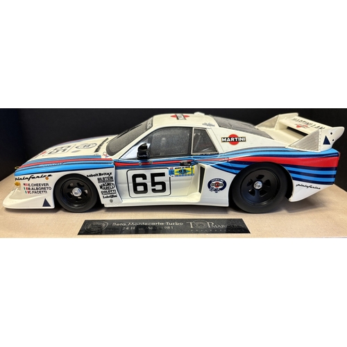 300 - Top Marques. 1:18 Scale model of the Lancia Beta Montecarlo Turbo from the 1981 Le Mans 24Hrs, limit... 