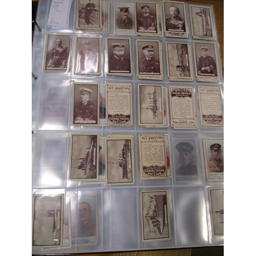 1 - Collection with part sets including Gallaher British Naval Series (29), Famous Footballers (45), Int... 