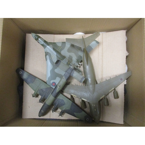 168 - Accumulation of unboxed die cast aircraft and vehicles, portion of aircraft models part of the 'Gian... 