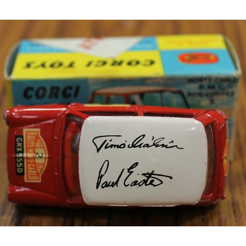 247 - Corgi. No. 321 Mini Cooper 'S' 1966-67 'MONTE CARLO 1966' red body, white roof with RN '2' with 'TIM... 