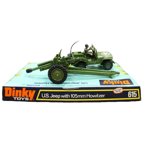 255 - Dinky. Collection of military vehicles with Military Hovercraft No 281, Austin Para-Moke No 601 (1) ... 