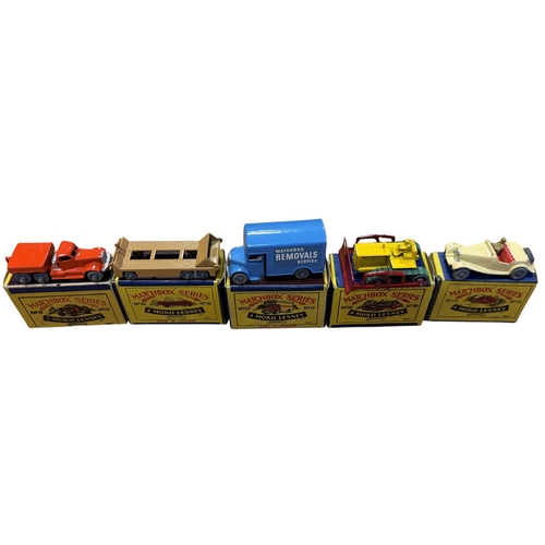 278 - Matchbox. Range of boxed '1-75' series model vehicles, generally very good in very good boxes, inclu... 