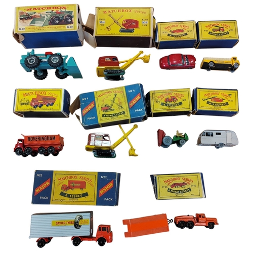 280 - Matchbox. Collection generally fair to very good in mostly poor to fair boxes with 1-75 range with N... 