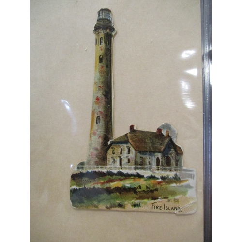 31 - W. Duke. Part set in slot in cards and plastic sleeves with 1890 Lighthouses, some worn edges and te... 