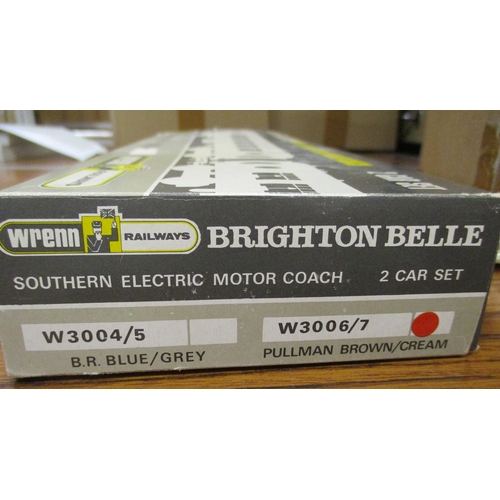 718 - Wrenn. OO gauge pair of SR 5-BEL 'Brighton Belle' EMU, both brown and cream livery 3052 (90 and 91) ... 