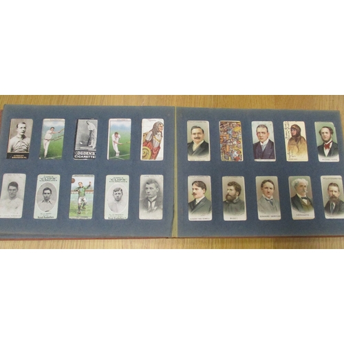 9 - Collection in albums, stock books and loose with complete sets including Players Cricketers 1934, Cr... 