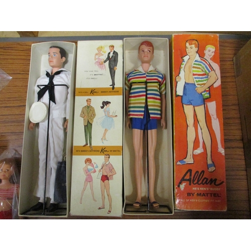 96 - Accumulation including Pelham Puppets, boxed (1) unboxed (4) tangled, dolls furniture, Sindy, Ken an... 