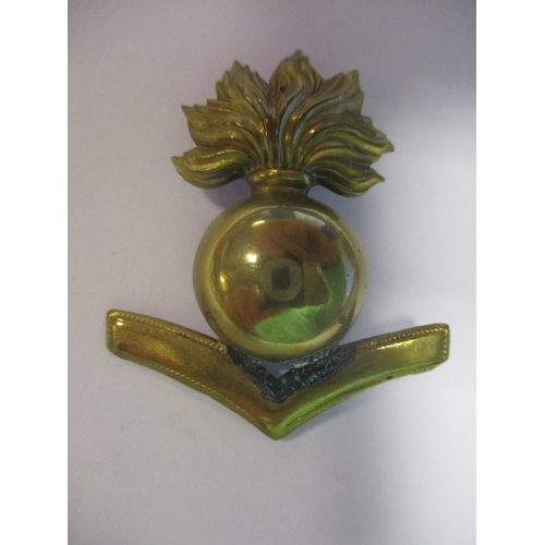 83 - Royal Marine Artillery 1855-57 undress cap badge range with Lance-Sergeant, Bombardier and Lance-Bom... 