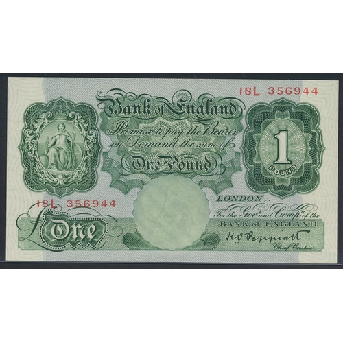 94 - Range with £1 Peppiatt 1934 18L and 1948 unthreaded S14A first series uncirculated, Beale S32S repla... 