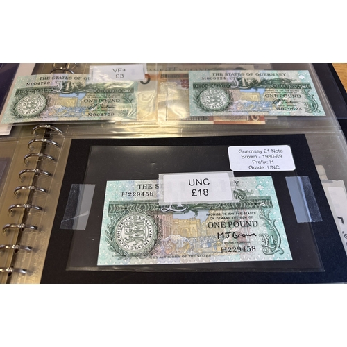 108 - Collection of worldwide banknotes in one Lindner album, generally very fine to extremely fine with s... 