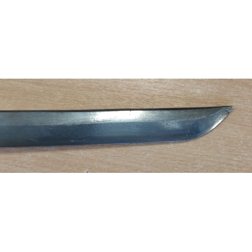 62 - Japanese Tachi with decorative metal scabbard, blade extremely fine, fuchi, tsuba, kashira each with... 