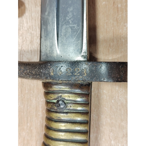 Bayonet range with scabbard overall very fine to extremely fine ...