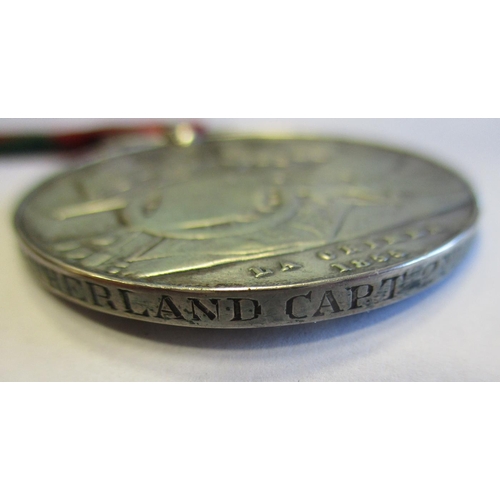 15 - Heavy Brigade charger's 1855 Crimea Medal (Sardinia) re-named in upright capitals to Francis Sutherl... 