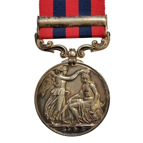 14 - 1854-95 IGSM with Persia clasp impressed to L. Neill, 64th Foot, slight discolouration with markings... 