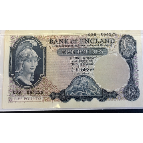 83 - Collection in one album, generally very fine to extremely fine, including Mahon 1928 £1 A13 271361 f... 