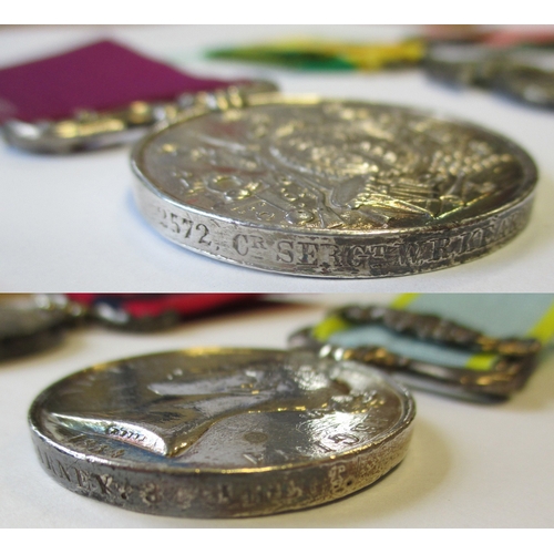 11 - Crimean Distinguished Conduct Medal, 1854 Crimea Medal (officially impressed) Sebastopol clasp, QV s... 