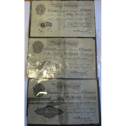 130 - P.S. Beale. Consecutive pair of white £5 S14 054405 to ...406, both good very fine (Duggleby B270), ... 