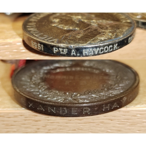 20 - 1899 QSA with 5 clasp Cape Colony, Orange Free State, Transvaal, South Africa 1901 and South Africa ... 