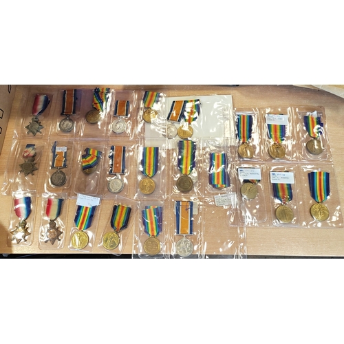 22 - WWI Royal Warwickshire Regiment range includes:
1. WWI trio with 1914 Star to 7943 Pte. P. Gibbs. R.... 