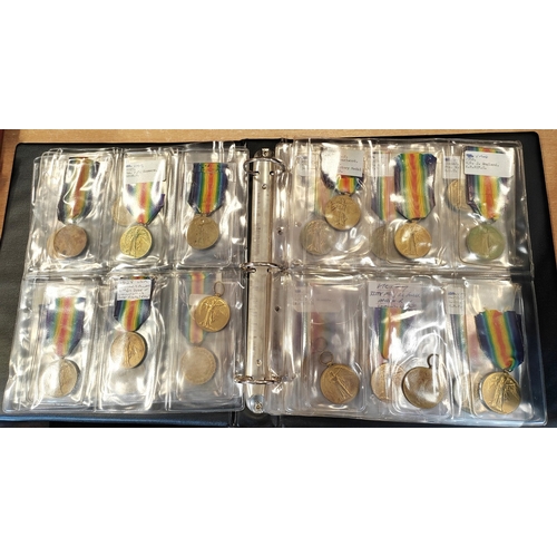 23 - WWI Victory Medal collection to various, ranging from Private to Warrant Officers class 2, includes ... 