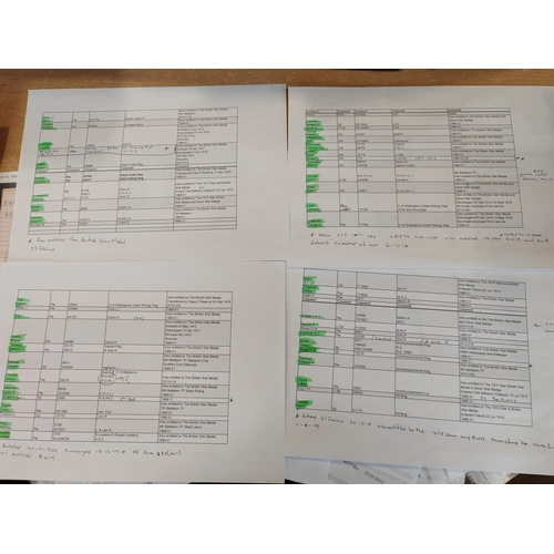 23 - WWI Victory Medal collection to various, ranging from Private to Warrant Officers class 2, includes ... 