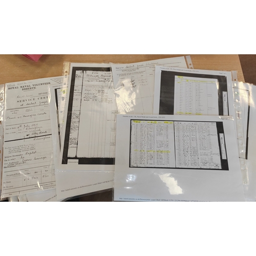 24 - WWI Royal Navy range includes:
1. George V Navy LSGC to 343073 F.E. Jesse. Blacksmith. H.M.S. Hampsh... 