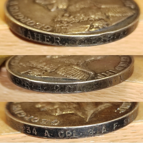 26 - WW1 range with:
1. WW1 trio to Art. Eng. T.Maher. R.N., LSGV to 269466 Thomas Maher, C.E.R.A. 2 Cl. ... 