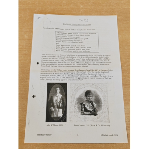 27 - WW1 range with:
1. Trio with 1914-15 Star to Lieut. L.W.B. Moore. R.F.A., BWM and Victory Medal to L... 