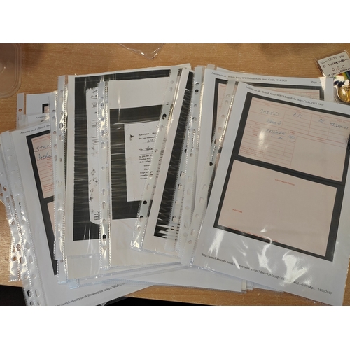 28 - WWI Army Service Corps range includes:
1. Victory Medal with oak leaf to M2-052405 S. Sjt. J.D.G Hut... 